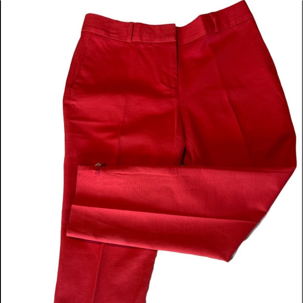 Kate Spade New York Red Ankle Pants Women’s Size 0 Cropped Dress Pants